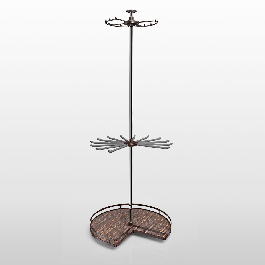 三層旋轉(zhuǎn)衣物籃(扁圍欄)